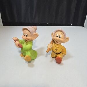 Disney Snow White & The Seven Dwarves Dopey Figurines Lot of 2 (#14)